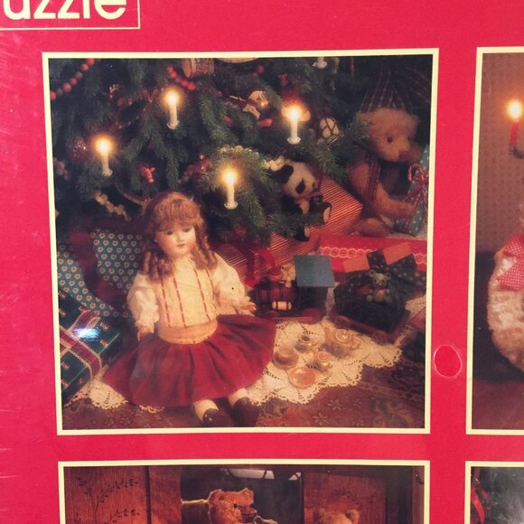 NEW Springbok Hallmark A Beary Merry Christmas 4 Mini Puzzles Sealed Bears Dolls - Picture 2 of 7